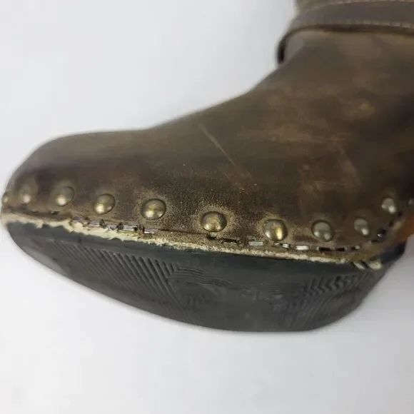 Dansko Rihanna Women's Buckle Studded Ankle Boot Heeled Elastic EU 40 US 9.5–10 - Picture 14 of 16